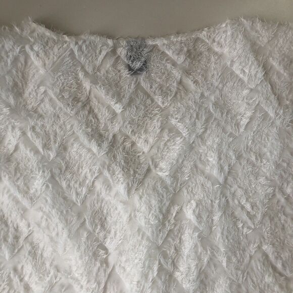 Shein Women’s Button Down Blouse Semi Sheer Ruffle Sleeve Size XL - Picture 10 of 12